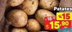 PATATES KG fiyat ve kampanya bilgisi